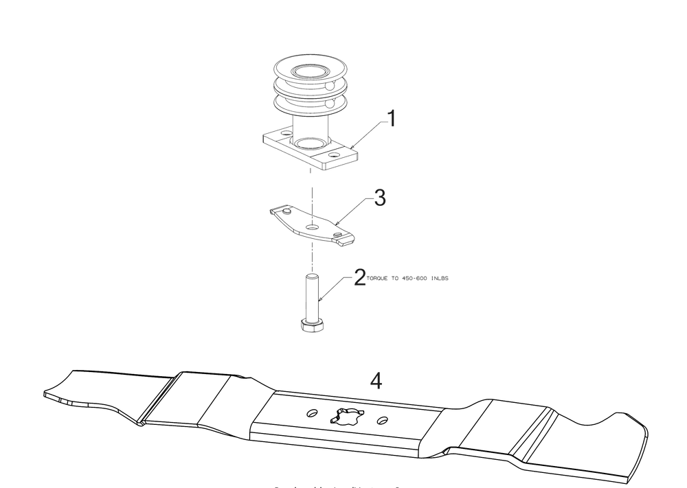 Blade Diagram and Parts List for SC700E (12AEN2S7756)(2018) Cub Cadet Lawn Mower
